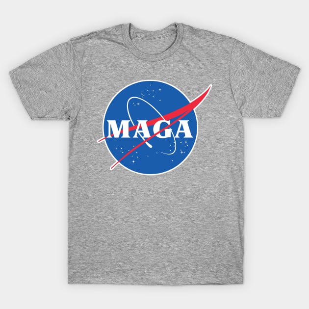 Nasa / MAGA Logo Tribute/Parody Design T-Shirt by DankFutura